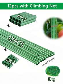 12Pcs / 20Pcs / 30Pcs Adjustable Plant Trellis Kit Including Connector Accessories, For Indoor Outdoor Plant Climbing, Fruits Vegetables, Vines And Flowers, Outdoor Cucumber Plant Support Cages With Connecting Pipes For Garden Pergola Garden Supplies - Climbing Trellis - View 9