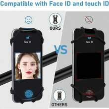 1pc 360° Rotating Silicone Bicycle And Electric Scooter Phone Holder, Suitable For Cycling Navigation - Multicolor - View 6