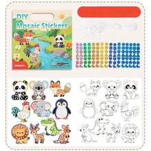 DIY Mosaic Sticker Set For Kids, Mirror Stickers, Laser Cartoon Stickers, Puzzle Educational Toy - Multicolor - View 9