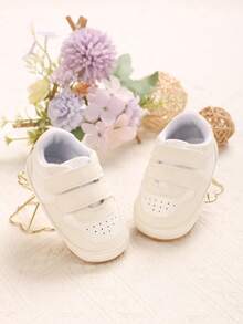 0-1 Year Old Infant Boy Casual Shoes, Comfortable Soft Non-Slip Shoes, Newborn Infant Pure White TPR Soft Rubber Non-Slip Sports Shoes - White - View 2
