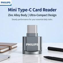 Philips Metal Texture Card Reader, Type-C Interface Plug And Play, Stable Control Chip Ensures Smooth Read/Write, Suitable For Fast Transfer Of Photography Materials And Office Documents - View 9