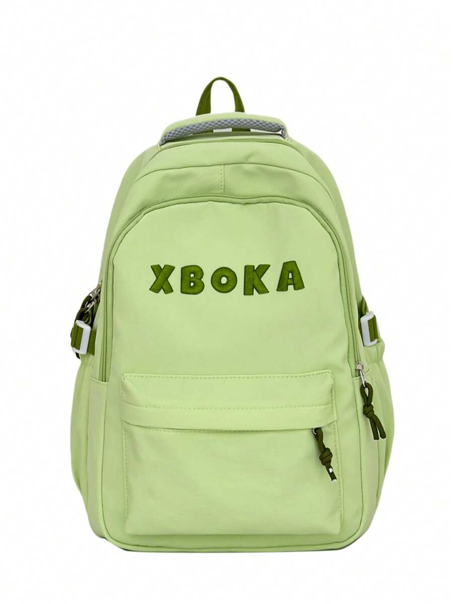 LECEY Casual Versatile Large Capacity Backpack - Green - View 1