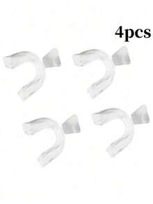 4pcs Transparent EVA Mouthguards, Breathable Design, Suitable For Boxing, Kickboxing, Taekwondo, Football, Basketball, MMA Training And Competition, Portable And Easy To Carry, Dental Hygiene - Multicolor - View 13