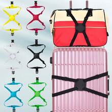 Luggage Straps, Travel Suitcase Fixing Straps, Packing Straps, Adjustable Travel Luggage Straps, Suitable For Travel, Flight And Business Trip; Compatible With Handbags, Suitcases, Backpacks, Travel Bags And Various Bags - Multicolor - View 1