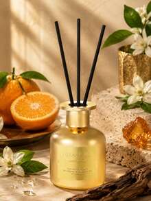 Difusor de varillas de 150ml con botella de espejo dorado & plateado, aroma cítrico floral amaderado, tapa de metal, fragancia para el hogar para dormitorio, baño, sala de estar, oficina, hotel, decoración de lujo - Modelo regular - Ver 11