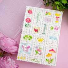 1pc 3D Embossed Folder, DIY Scrapbooking Supplies, Stamped Collage Pattern Plastic Embossed Folder, Suitable For Card Making, Scrapbooking And Other Paper Craft Creations - Multicolor - View 6