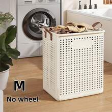 Foldable Laundry Basket - Solid Color Design, Multifunctional Portable Laundry Basket, Suitable For Bathroom And Balcony Storage, Laundry Bags, Laundry Room Accessories, Clothes Storage Cart - Multicolor - View 19