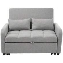 Multifunctional Folding Sofa Bed, Adjustable Backrest Sofa, Ideal For Small Apartments And Student Dormitories - Gray - View 3
