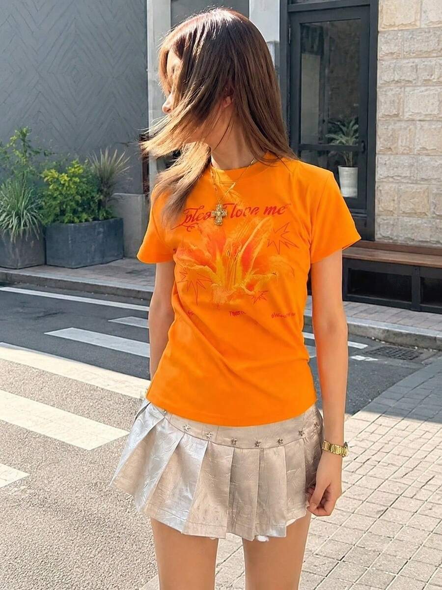 Women Tops - Orange - View 1