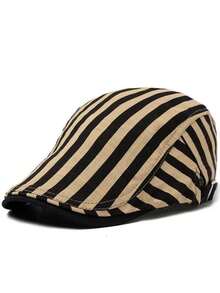 New Striped Plaid Fashion Baseball Cap Vintage Casual Unisex Forward Cap Beret Sun Hat - Stripes & Checks - View 15