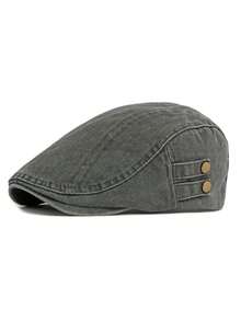 Topi Beret Cuci Unisex Kasual Topi Baseball Vintage Inggris Topi Newsboy Usang - Pelapisan Tepi - View 5