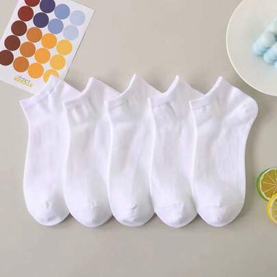 Kit 3 6 12 Pares Meias Soquete Unissex Cano Curto Branca Macio Confortável Tamanho 35-40