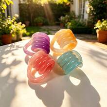 Photochromic Gradient Twist Fidget Toy, Color-Changing Under Sunlight And UV Exposure, Transparent Gradient Texture, Smooth And Flexible, Segmented Design For Free Bending And Twisting, Repeated Shaping Without Breaking, Long Wavy Shape For One-Handed Grip - Multicolor - View 1