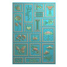 1pc 3D Embossed Folder, DIY Scrapbooking Supplies, Stamped Collage Pattern Plastic Embossed Folder, Suitable For Card Making, Scrapbooking And Other Paper Craft Creations - Multicolor - View 7