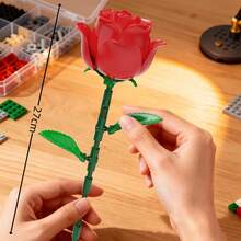 Creative Mini Artificial Potted Flower Series, ABS Material, Children's Toy Building Block Set. Classroom Reward Small Gift, DIY Educational Creative Puzzle Toy, Birthday/Major Holiday Fashion Gift. Hot Selling Series - Multicolor - View 8