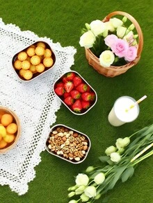 1pc 8oz Stainless Steel Snack Containers With Silicone Lids, Leak-Proof Small Food Storage Boxes, Reusable Metal Lunch - Multicolor - View 9