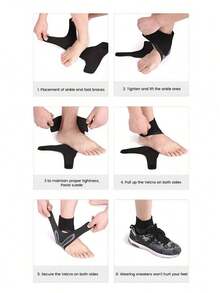 Sports Ankle Support, Adjustable Ankle Joint Brace, Suitable For Outdoor Basketball, Football And Other Sports Activities - Multicolor - View 9