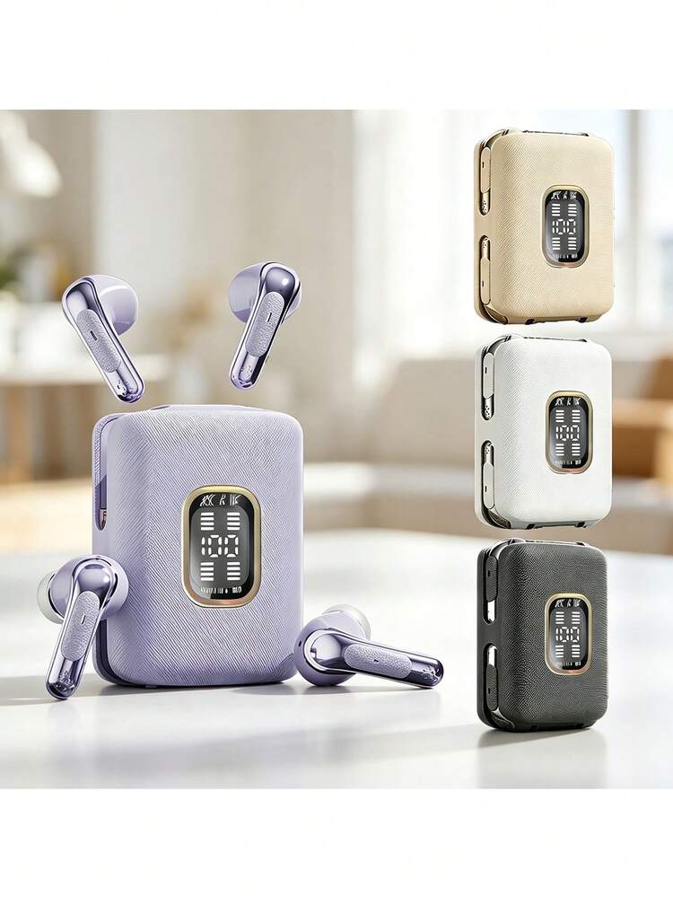2 Pairs Dual Mode TWS Earbuds, Switchable Semi-In-Ear & In-Ear Design, LED Digital Power Display Charging Box, HiFi Surround Stereo, Zero Latency HD Calling, Lightweight Comfort Earphones For Daily Use & Gaming - View 3
