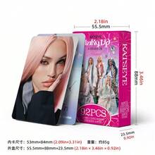 92 Peças KATSEYE Novo Álbum PINKY UP Cartões Fotográficos de Ídolo, Cartões Lomo Colecionáveis de Merchandising K-Pop - Multicolorido - Ver 5