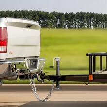Hydraulic Trailer Jack With A-Frame, 5000 Lb Capacity, Support With Handle And Rectangular Base, 15-Inch Vertical Travel, For RVs, Horse Trailers - D - View 9