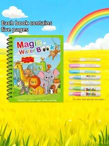1/8 Set Magic Early Education Drawing Educational Learning Cards, Suitable For Ages 3+, Reusable Learning Cards (Pen And Doodle Card Border Color Random), Perfect Gift For Kids, Holiday Gift, Birthday Gift, Party Favor - Multicolor - View 21