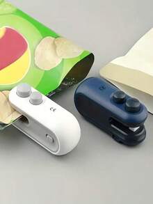 可攜式 USB 充電式食物封口機－手持式塑膠袋封口器，適用於零食，16W 功率，磁吸設計，適合居家、旅行與露營使用 - 彩色 - 查看 2