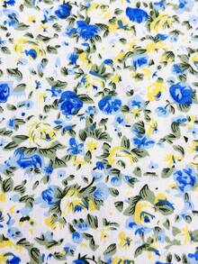 1件田園風印花布料,小碎花圖案,尺寸50cm * 155cm,適用於DIY手工縫製,如衣物、洋裝、窗簾、床單、包裝裝飾等 - 小碎花 - 查看 12