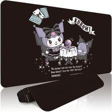 Kuromi Tarot Fortune Extended Gaming Mouse Pad, Solid Black Base Sanrio Dark Magic Cartoon Character Large Soft Mouse Pad For Bedroom Study Office Daily Use - A - View 6