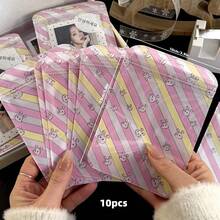 30pcs 3.9*5.9 Inch Self-Sealing Party Gift Bags, Jewelry Accessory Decorative Packaging Bags, Cartoon Rabbit Pattern Packaging Bags, Gift Self-Sealing Storage Bags, Cute Gift Packaging Bags, Thickened Gift Bags, Reusable, Suitable For Holiday Birthday, Wedding, Party Gift Packaging, Daily Storage Bags And Plastic Self-Sealing Bags. - Gift Bags - View 10