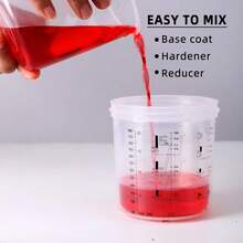 25pcs 600ML Disposable Paint Mixing Cups With Spray Gun Adapter 20.3oz H/O - 25Pcs/set - View 6