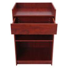 LOYALHEARTDY Office Presentation Stand, Presentation Stand, Church Presentation Stand With Drawer, For Conference Rooms, Schools, Training Rooms, Weddings, Banquets, Classrooms, Meeting Halls, Businesses, Churches - Maple Leaf Color - View 5