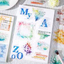 JotBox Colorful Ode Watercolor Texture PET Stickers Digital Film Creative Planner Stationery Stickers Decoration DIY School Supplies - Ode to Color - View 1