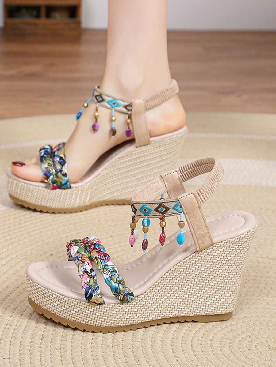 Shiny Rhinestone Bow Silver Elegant Pointed Toe Slimming Women's High Heel Slip-On Slouchy Chunky Heel Pumps