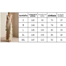 Elegant Long Dress For Women, Crossover V-Neck, Ruffled Sleeves And Side Ruffled Skirt - Navy Blue - View 2