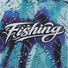 Men's Blue Printed Hooded Fishing Shirt With Face Mask, Long Sleeve Sun Protection Top Sports Fall - Cadet Blue - View 5
