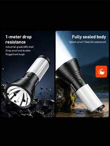 Linterna de Camping Philips SFL1253 con Lámparas Duales Principal y Lateral, Iluminación 360°, 5 Modos de Iluminación, Atenuación Continua y Anillo Indicador de Doble Color - flash - Ver 10