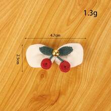2/5/10/20pcs Cute Cherry Fabric Applique Embroidery Patches, Suitable For Clothing, Hats, Socks, Hair Accessories Or Gift Packaging Decoration - Cherry - View 16