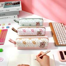 Capybara Pencil Case, Kawaii Stationery, Large Capacity Pencil Bag, Back-To-School Supplies, Beautiful Pencil Bag, Cartoon Pencil Case, Portable Stationery Bag,Back To School Season - Multiple Styles 1 - View 8