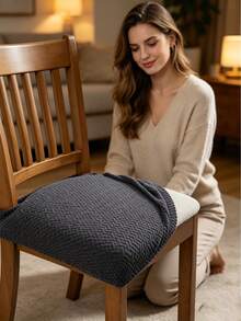 Non-Slip Chair Cover, Office Chair Cover, Soft Plaid Pattern, Elastic Chair Cover, Suitable For Office And Home Chairs, Beautiful High Elasticity Soft, Replaceable Old Surface, Protect Chairs, Dormitory Essentials, Room Decor, Home Decor - Multicolor - View 5