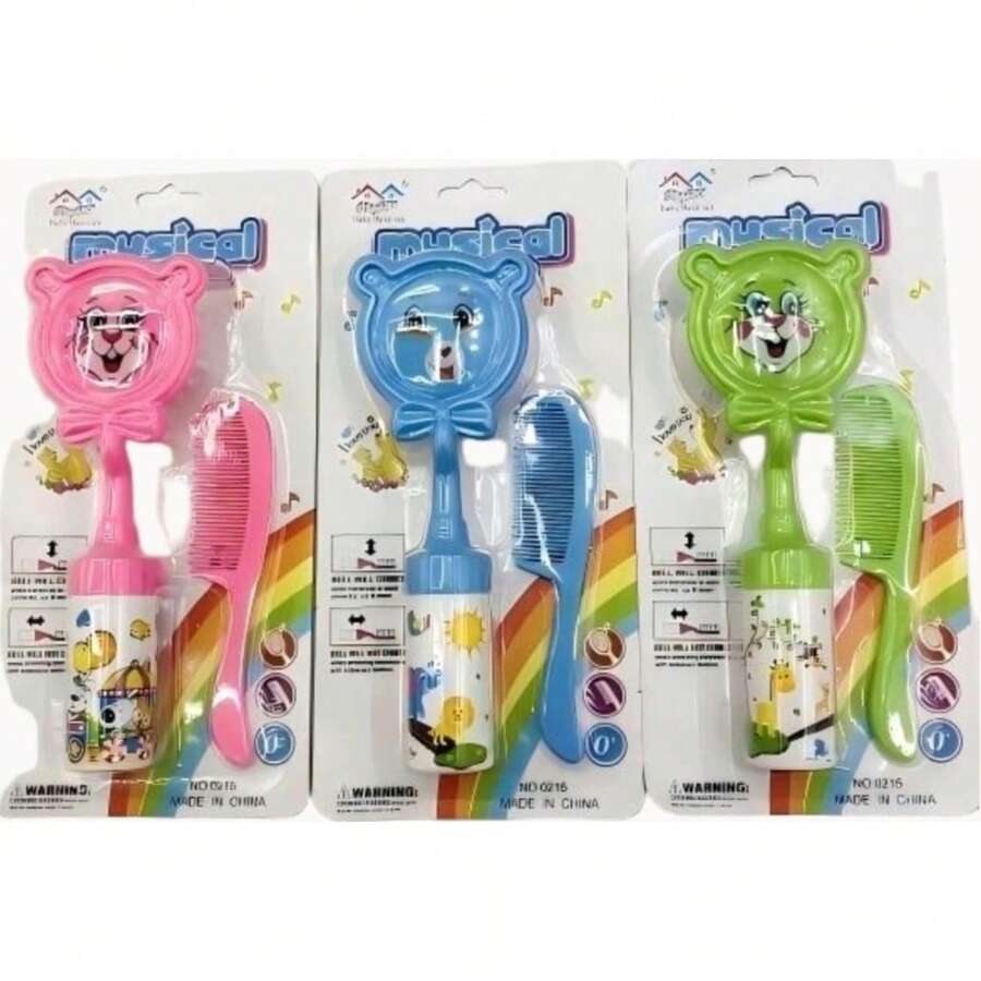 Musical Comb Kit For Babies/Children And A Set Of Combs With Animal Shapes And Designs - Multicolor - View 1