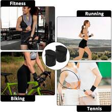 2pcs Zipper Wrist Wallet And Wrist Strap, Suitable For Storing Access Cards, Unisex, Perfect For Running, Sports And Hiking Activities - Multicolor - View 6