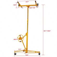 Drywall Lift Panel 11' Lift Drywall Panel Hoist Jack Lifter,Yellow-XY152490 - Multicolor - View 5