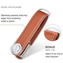 Car Key Pouch Bag Case Wallet Holder Chain Key Wallet Ring Collector Housekeeper Pocket Key Organizer Smart Keychain,Handbag Charms - Multicolor - View 3