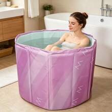 Portable Foldable Hot & Ice Bath Tub Collapsible Soaking Bath Tub For Shower - A - View 1