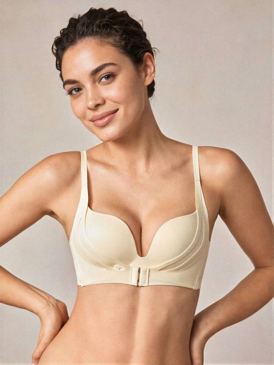 Veilyse Women's White Padded Underwire Bra - Enhances Cleavage For Small Bustfor Summerfor Summer - White - View 1