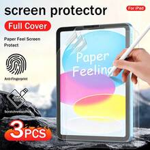 Yezodawee 3pcs Paper-Feel Screen Protector Film Compatible With IPad Mini 7/4/5/6, 10/11, Pro 11/13, 2024 New Model, Drawing Paper-Feel Film, Anti-Glare, Suitable As Birthday Gift For Family And Friends, Screen Protector Accessory, Waterproof, Shockproof, Anti-Scratch, Anti-Fingerprint, Full Coverage - 3PCS - View 8