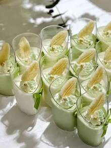 60ml 90ml 100ml 150ml Clear Slanted Dessert Cups, Mini Plastic Mousse Pudding Cups, Parfait Yogurt Containers, Suitable For Jelly, Ice Cream, Fruit, Cake, Snack Appetizer Service Cups, Wedding, Birthday Party, Catering, Buffet Dessert Display - Multicolor - View 6