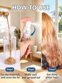 Portable Refillable Powder Spray Bottle - Suitable For Hair Styling Powder, Glitter, Talcum Powder And Baking Decoration Powder (Powdered Sugar/Cocoa Powder) Etc.; Multi-Functional Leak-Proof Design, Suitable For Hair Stylists And Personal Daily Use. - Multicolor - View 4