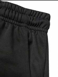 Men's Summer Thin Minimalist Fashion Outdoor Commute Running Shorts Set Casual Sports T-Shirt Set Black - Black - View 4