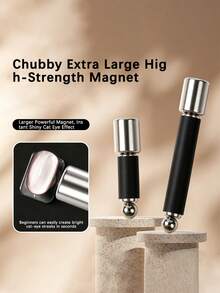 Extra Large High-Strength Magnet, Silicone Cylindrical Magnet And Magnetic Bead Combination Design, Enhanced Magnetic Force, Instantly Creates Cat Eye Effect, Specially Designed For High-Gloss Cat Eye Gel - Multicolor - View 4